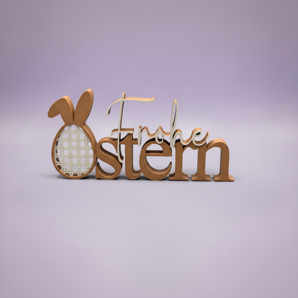 Frohe Ostern Kupfer – Lavendel Hintergrund