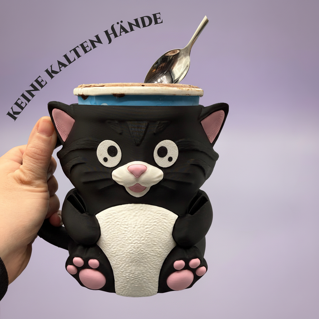 Schwarze Katze keine kalten Hände