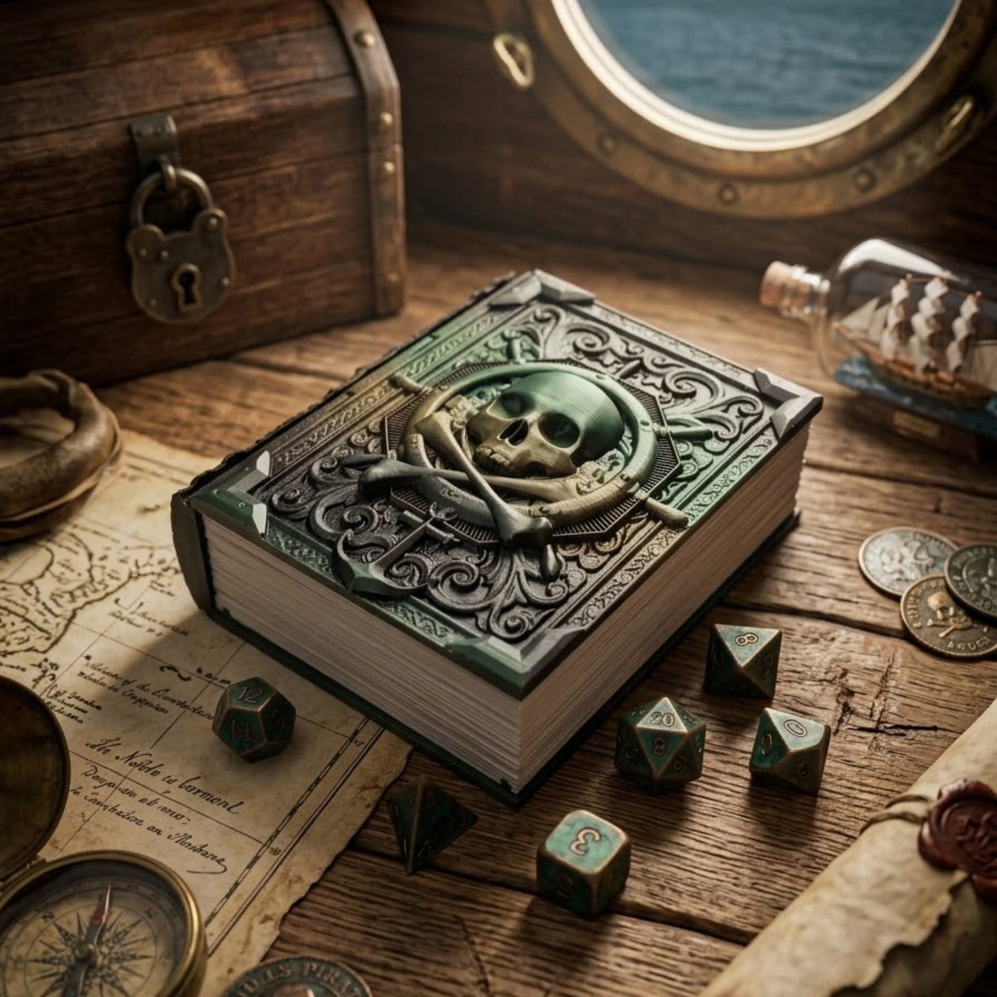 Totenkopf Zauberwürfel Box