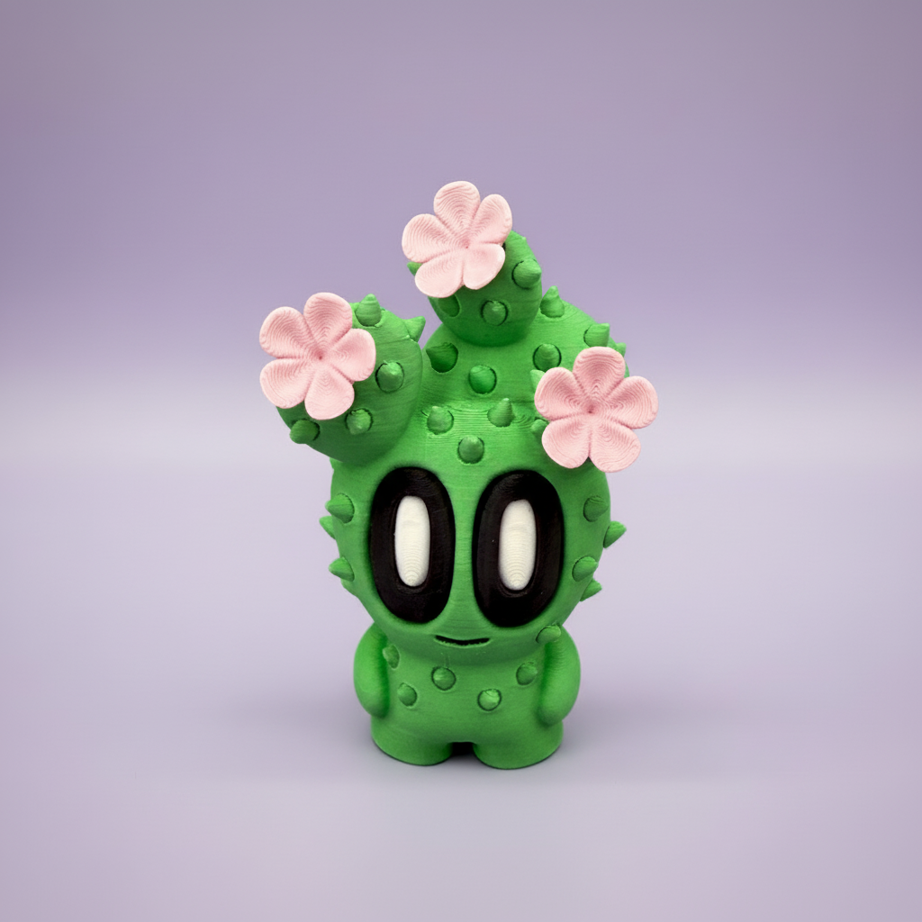 Blob-Kaktus mit Blume 2000x2000px