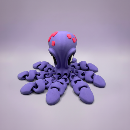 Lila Oktopus liegend – Lavendel