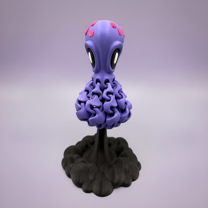Lila Oktopus stehend – Lavendel