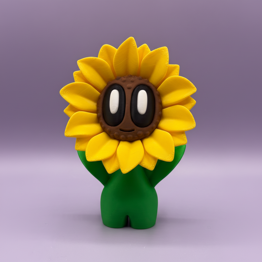 Sonnenblume mit Lavendelhintergrund